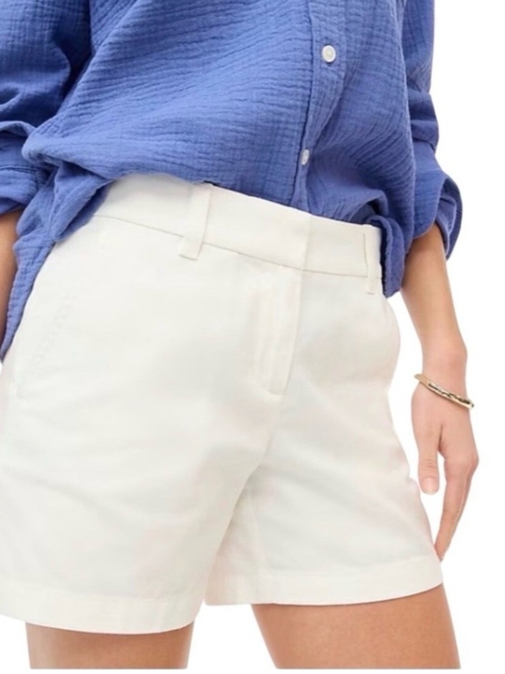J.Crew White Chino Shorts size 12